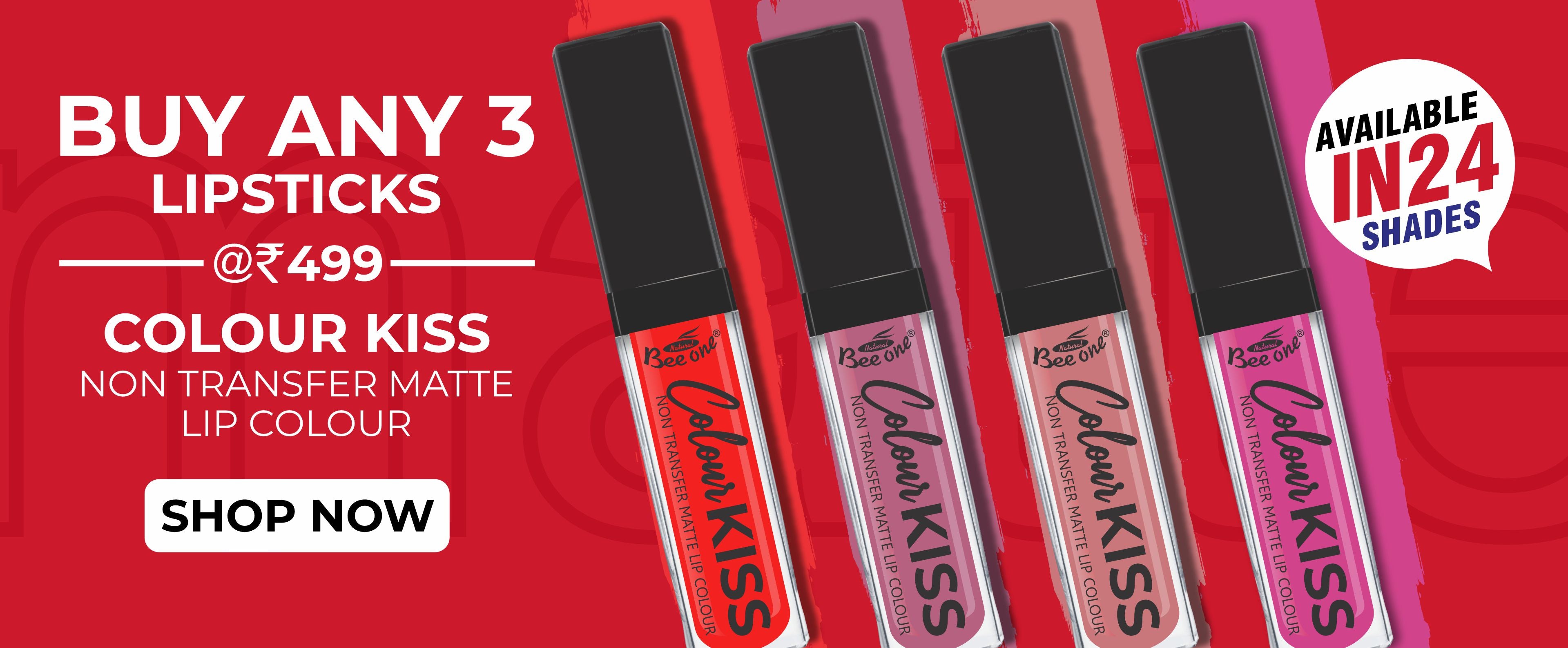 COLOUR KISS NON TRANSFER MATTE LIPSTIC