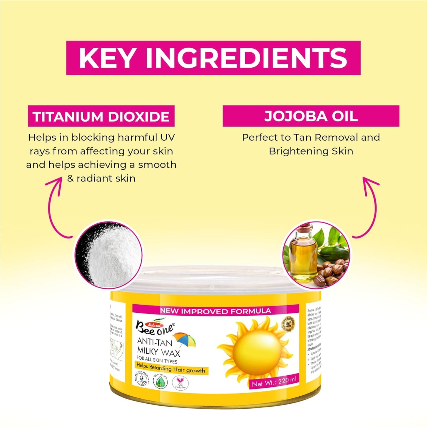 DE TAN MILKY WAX 220G