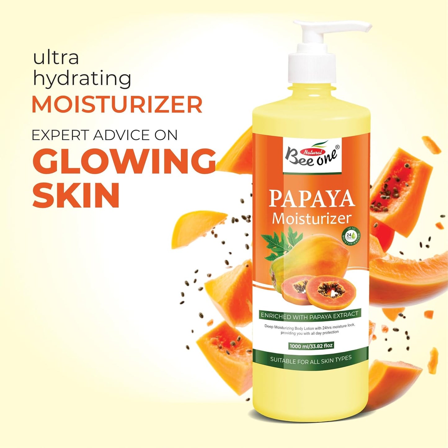 PAPAYA MOISTURIZER 1000ML (PACK OF 2)