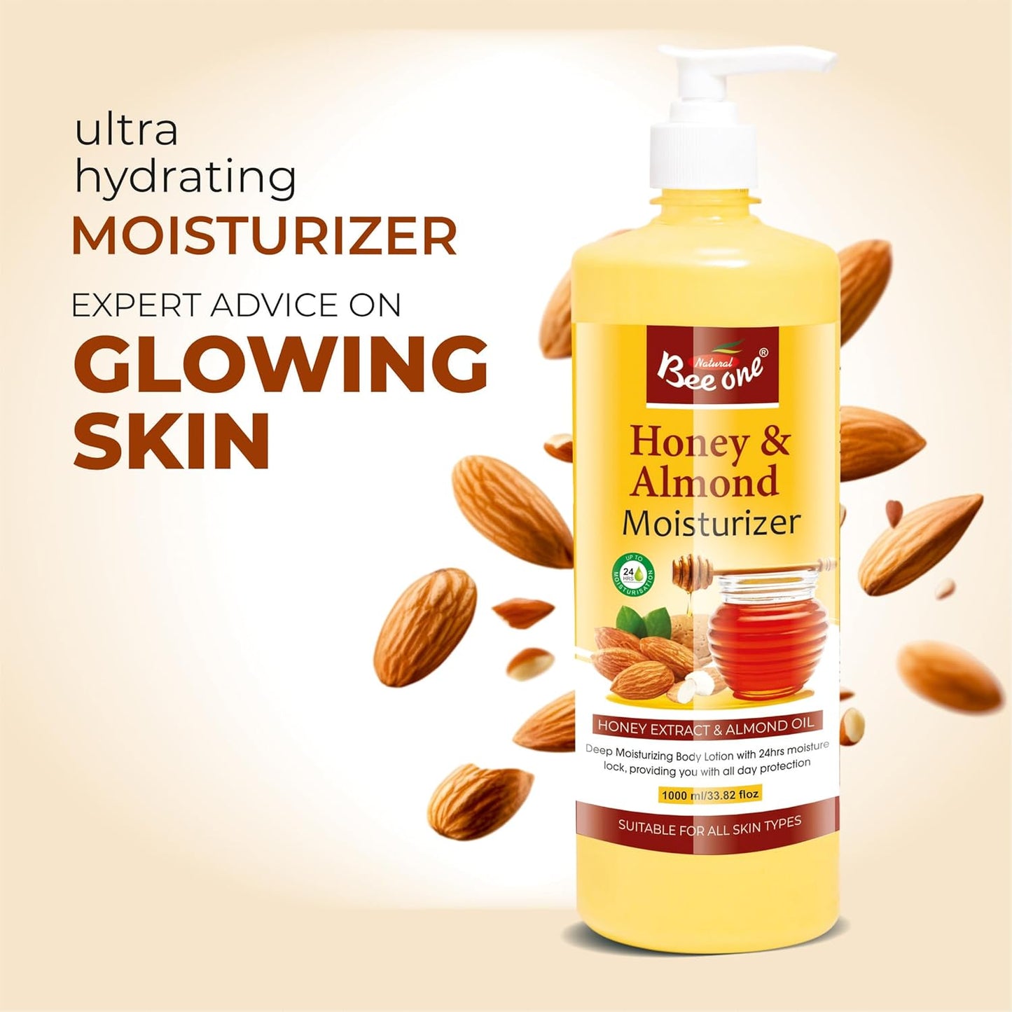 Honey & Almond Moisturiser 1000ml