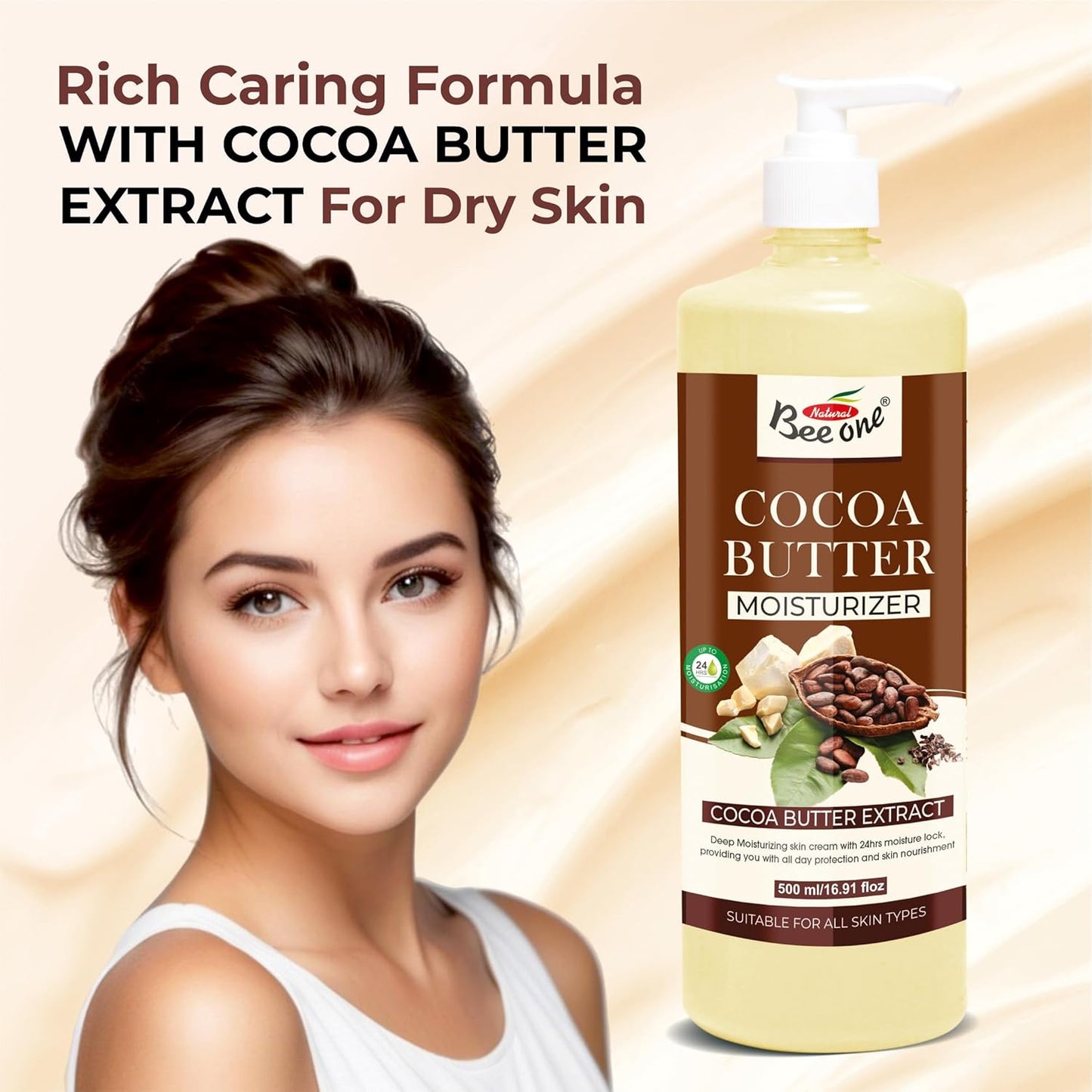 COCOA BUTTER MOISTURIZER 500 ml