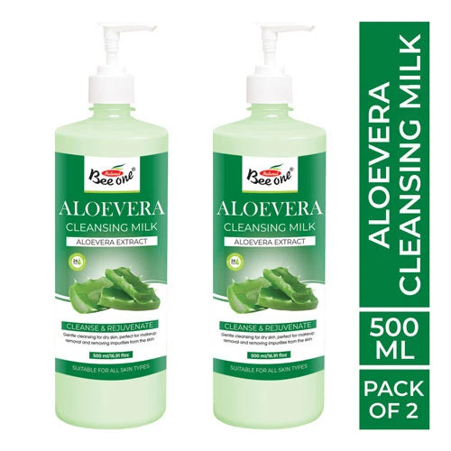 ALOEVERA CLEANSING MILK 500ML(PACK OF2)