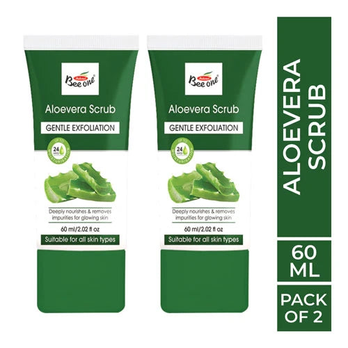 ALOEVERA SCRUB 60ML (PACK OF 2)
