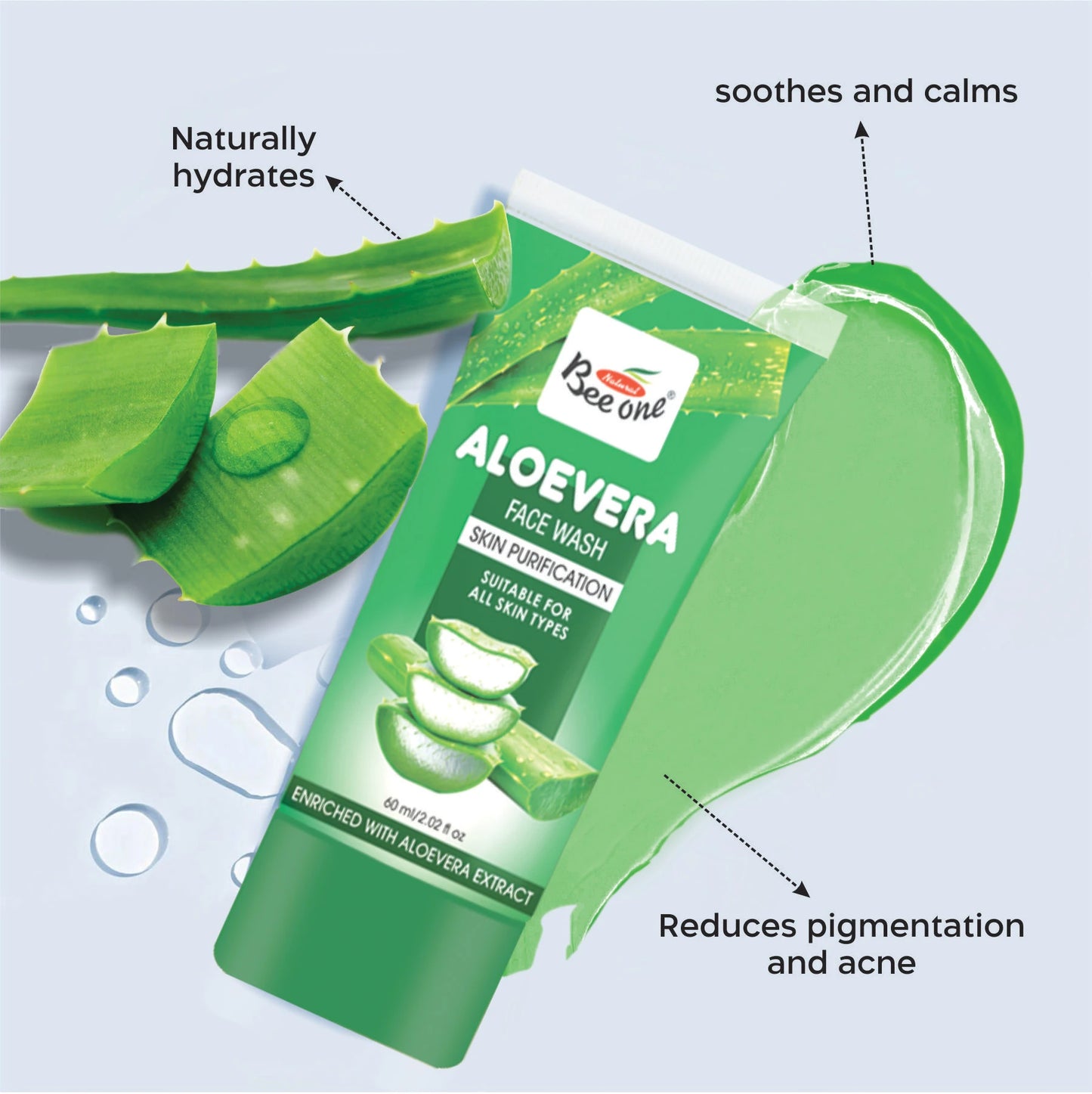 ALOEVERA FACE WASH(PACK OF 2)