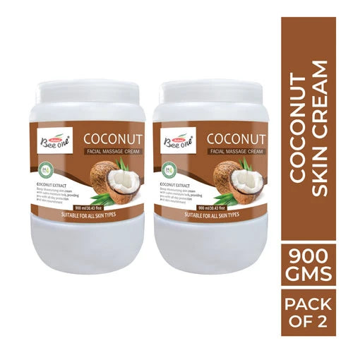 COCONUT MASSAGE CREAM 900 ML(PACK OF 2)