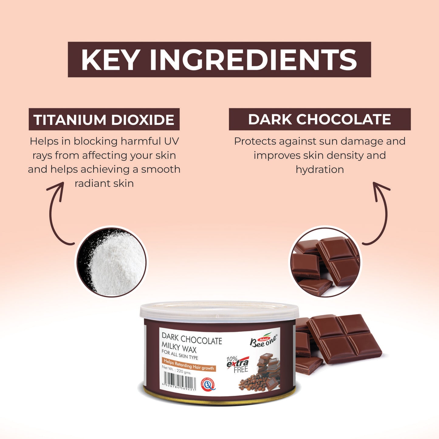 DARK CHOCOLATE MILKY WAX 220g