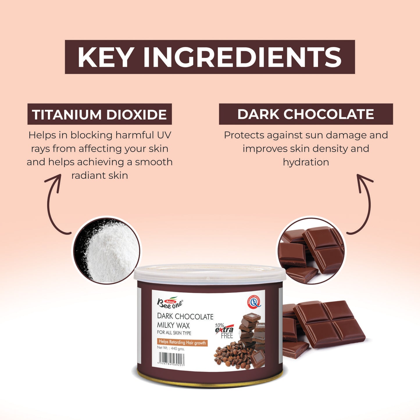 DARK CHOCOLATE MILKY WAX 440g