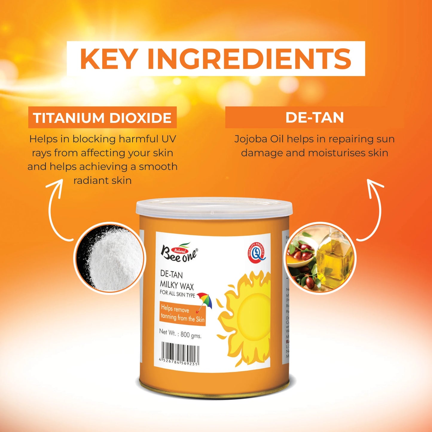 DE-TAN MILKY WAX (Pack of 2)