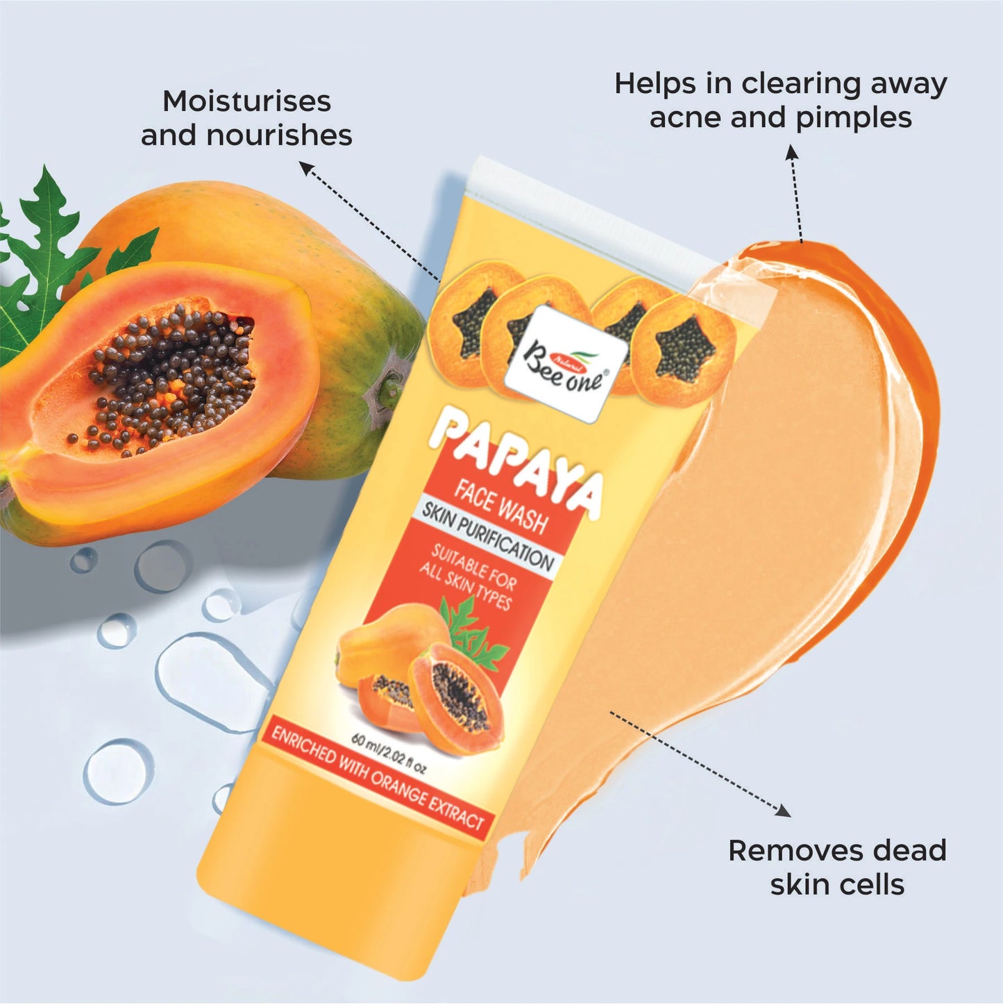 PAPAYA FACE WASH(PACK OF 2)