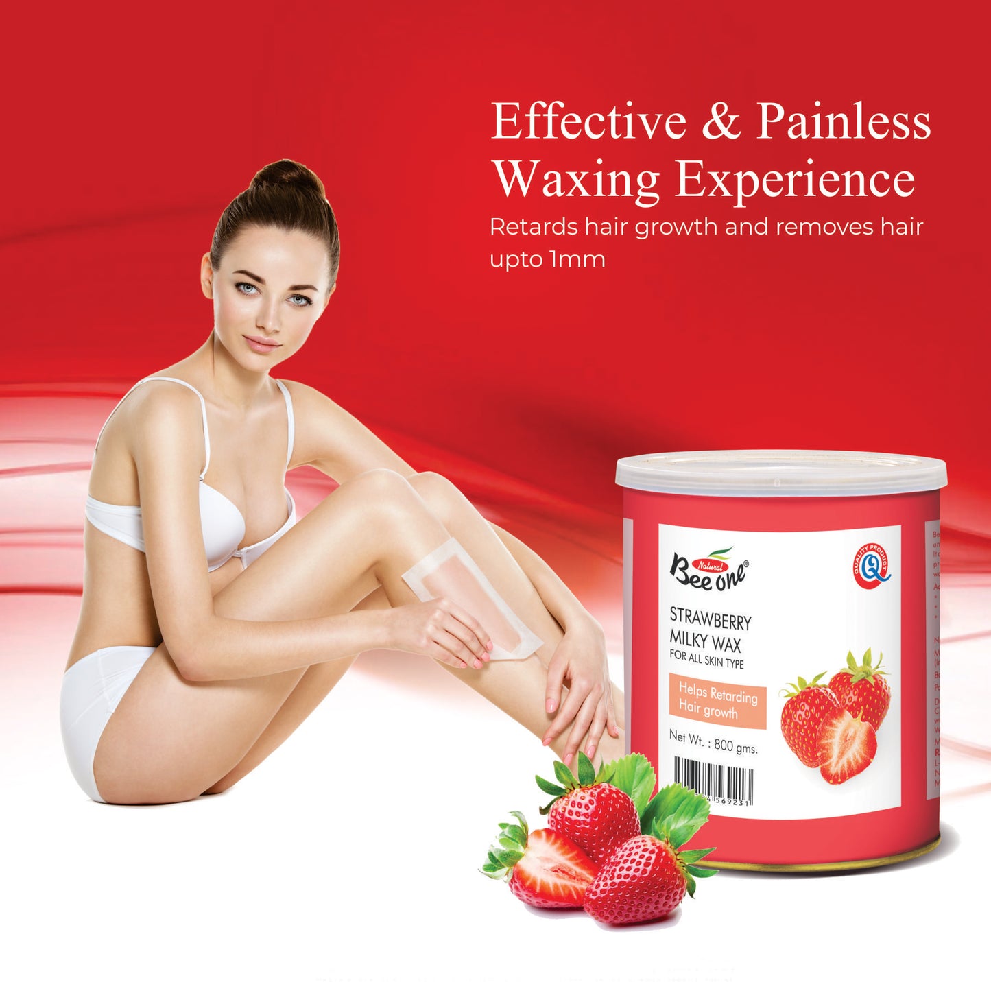 STRAWBERRY MILKY WAX 800g