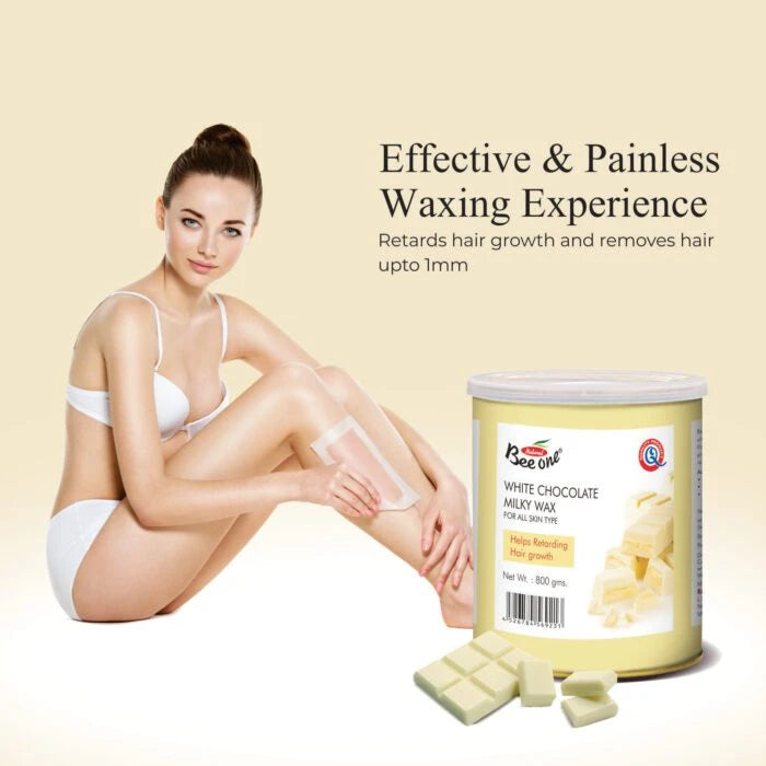 WHITE CHOCOLATE MILKY WAX & BROWN WAXING STRIPS