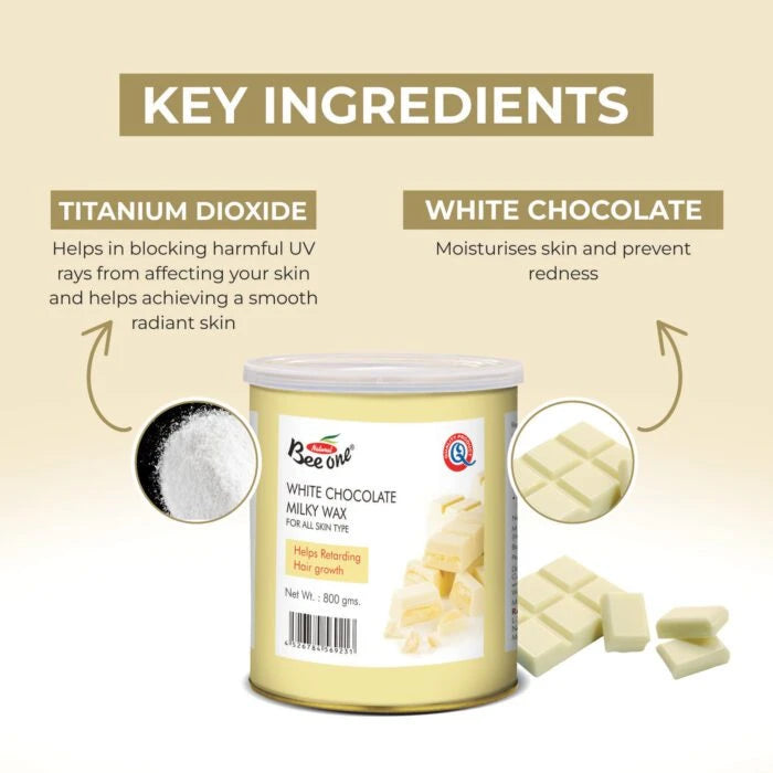 WHITE CHOCOLATE MILKY WAX & BROWN WAXING STRIPS
