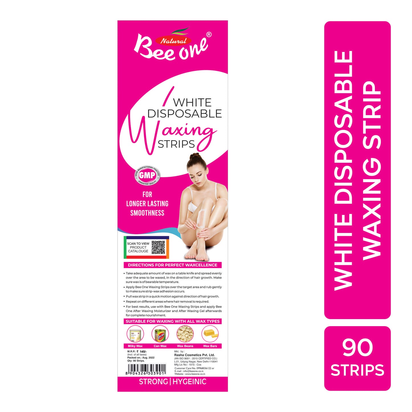 WHITE BIG WAXING STRIPS