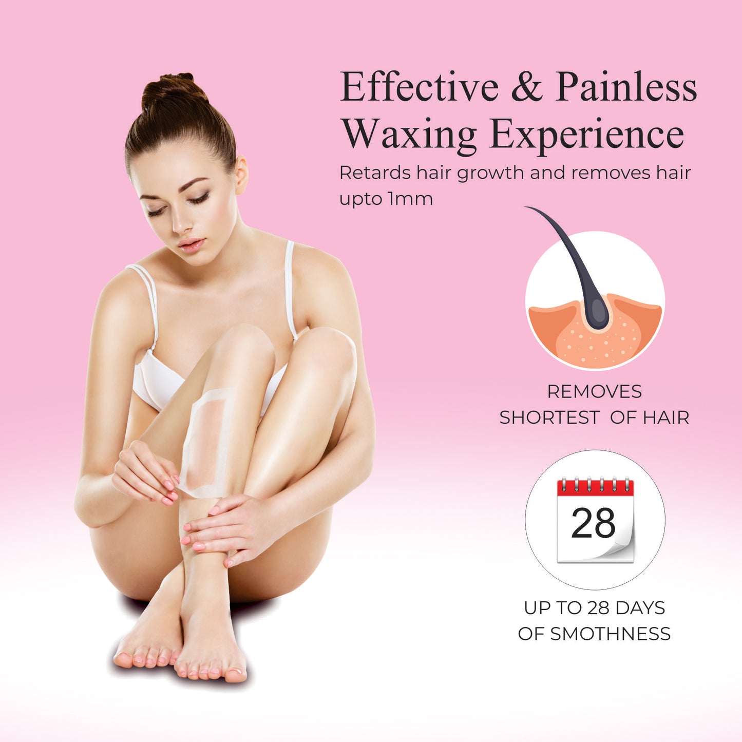 WHITE BIG WAXING STRIPS