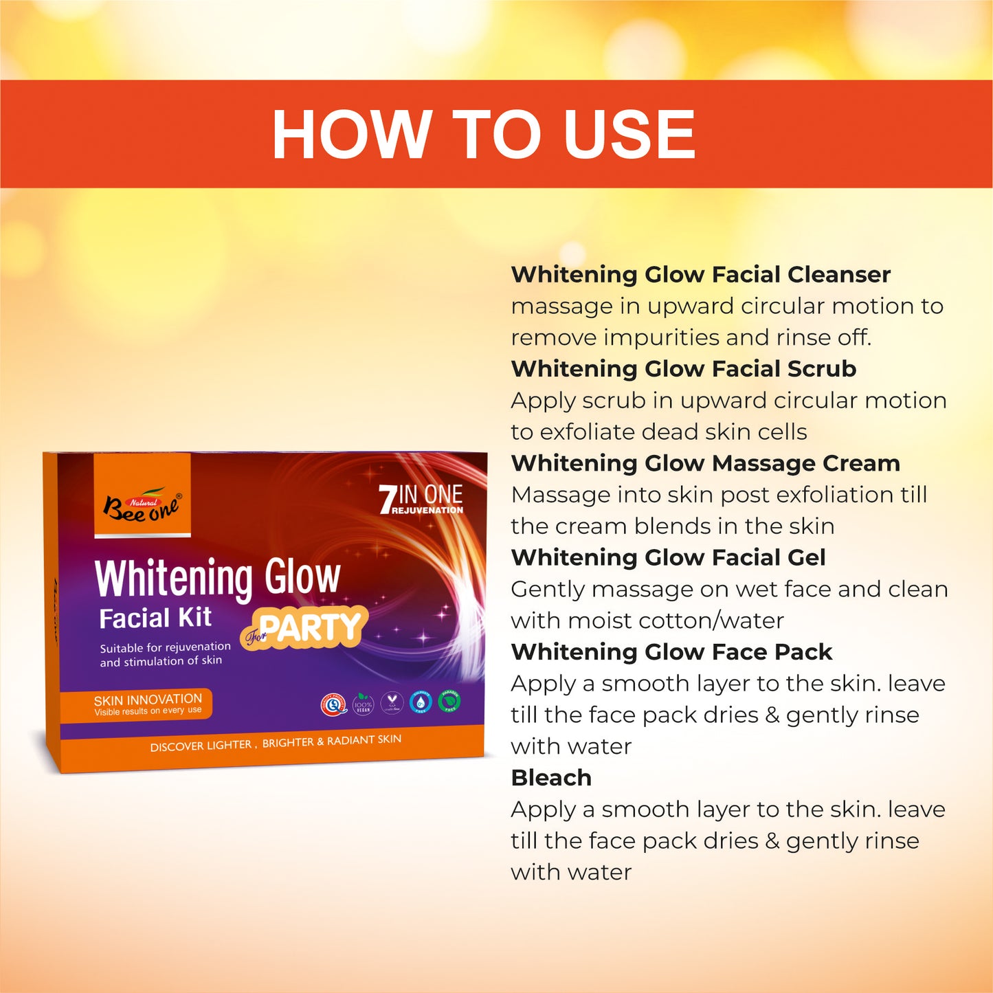 WHITENING GLOW FACIAL KITS 312g