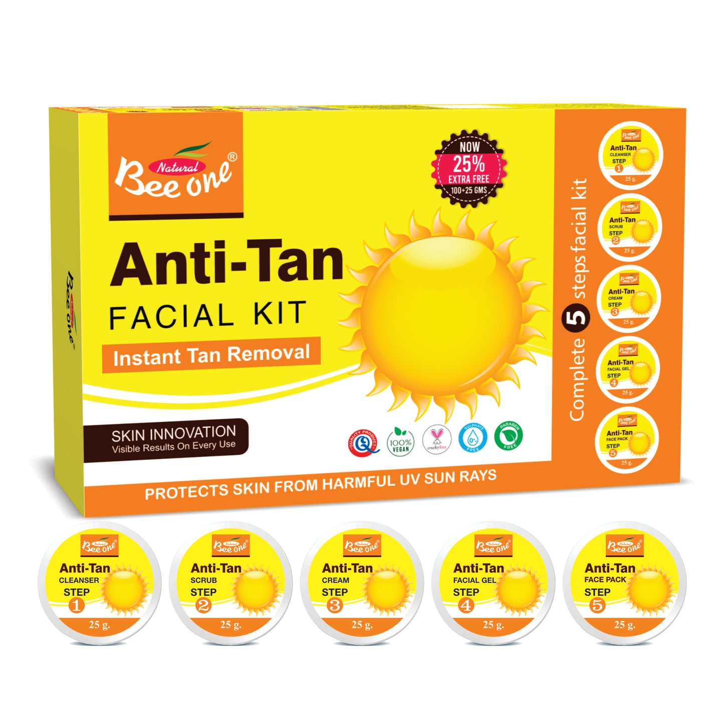 ANTI-TAN FACIAL KIT 125g
