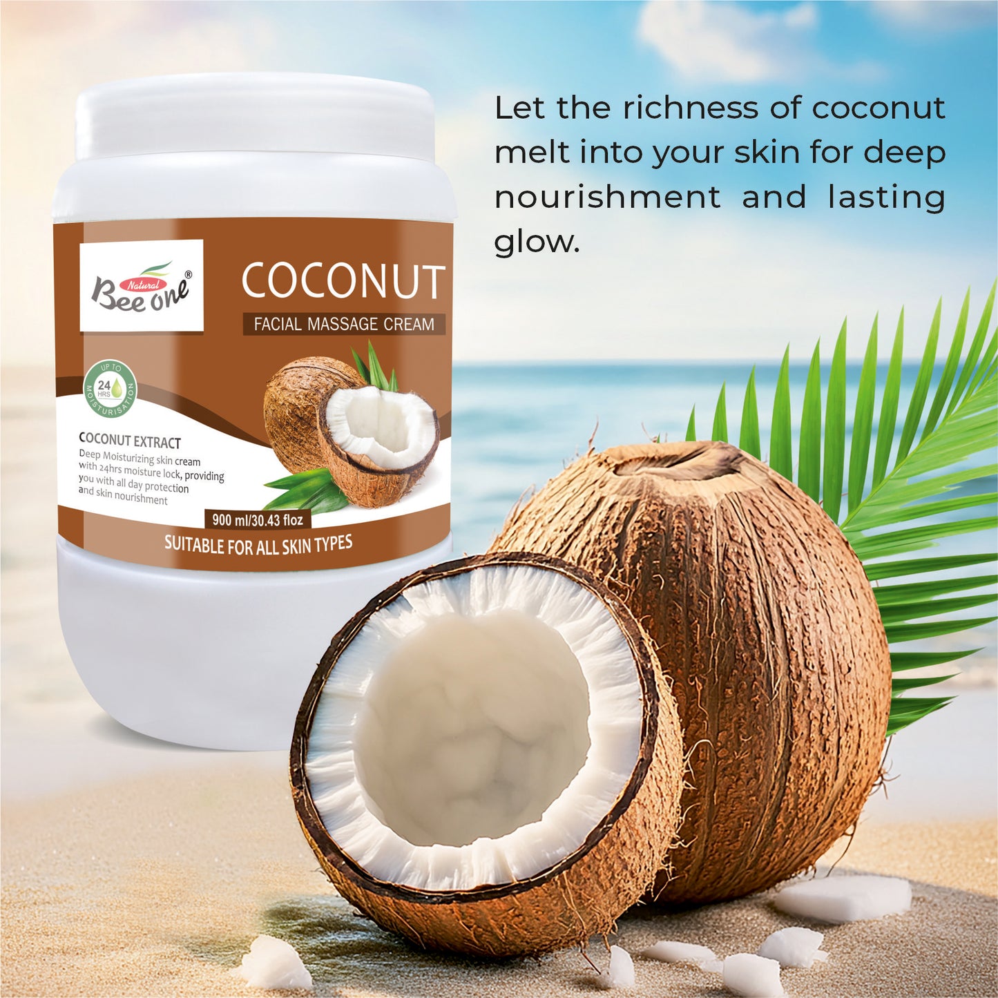 COCONUT MASSAGE CREAM 900 ML