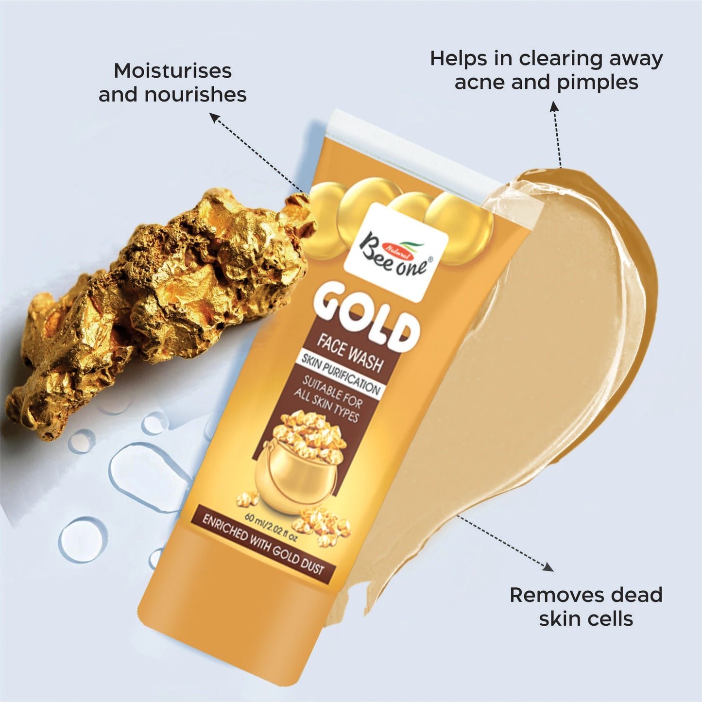 GOLD FACE WASH(PACK OF 2)
