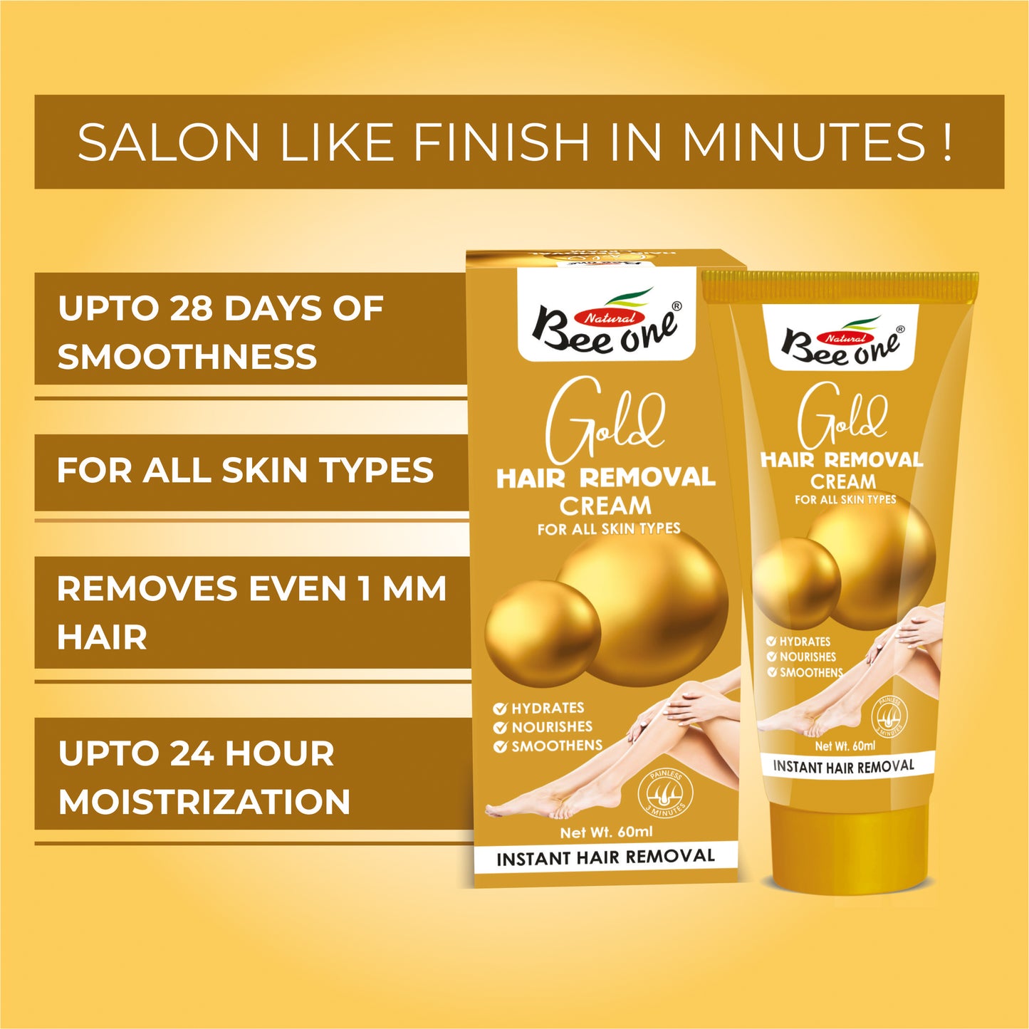 GOLD HAIR REMOVING CREAM 60ML
