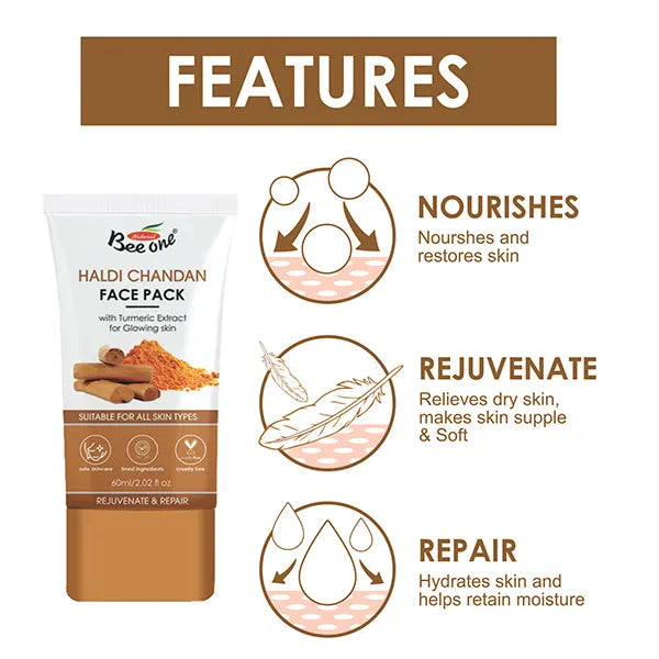 HALDI & CHANDAN FACE PACK 60ML