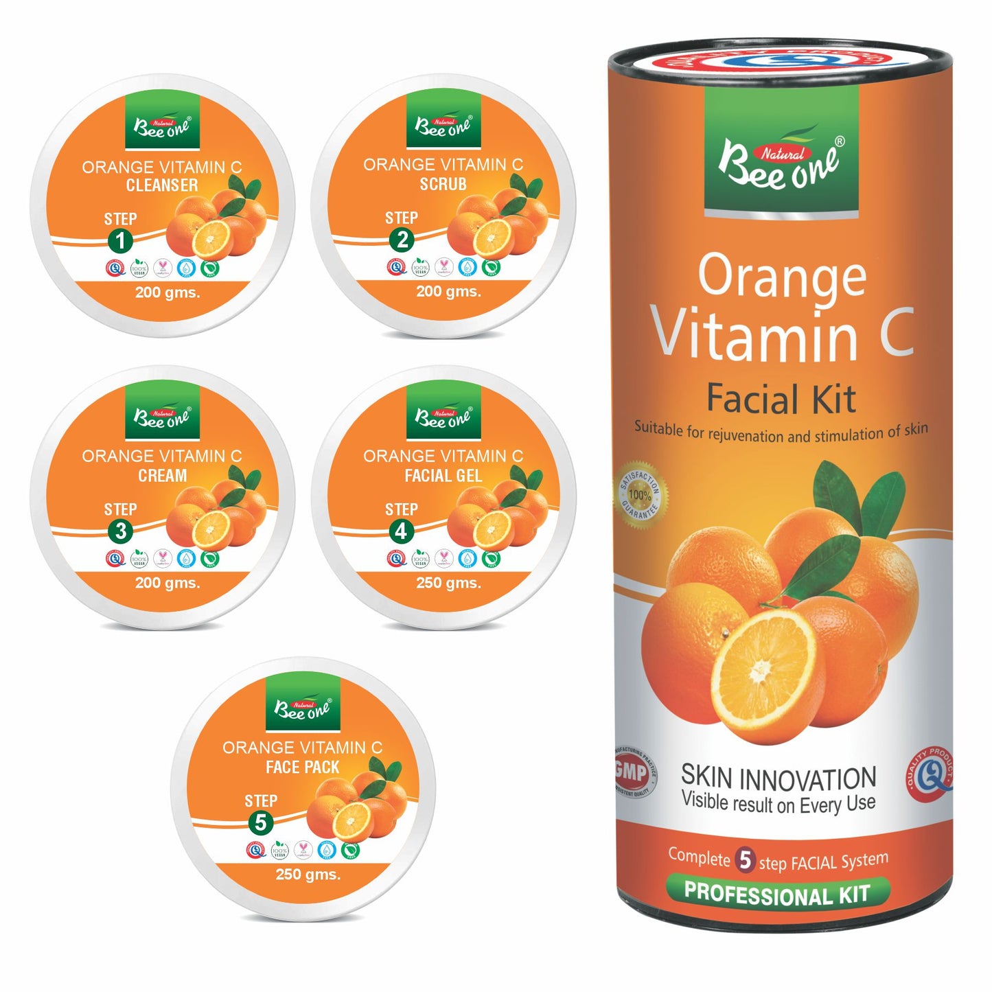 ORANGE VITAMIN C FACIAL KIT 1100g