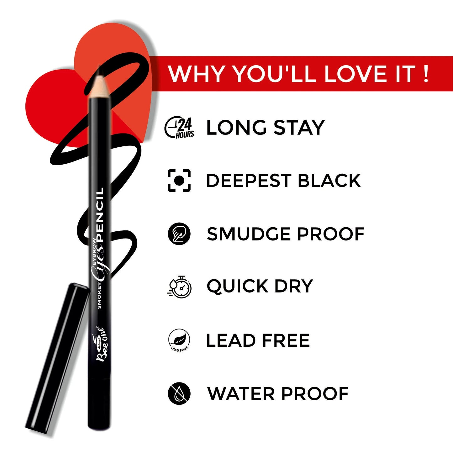 Smokey eye eyebrow pencil