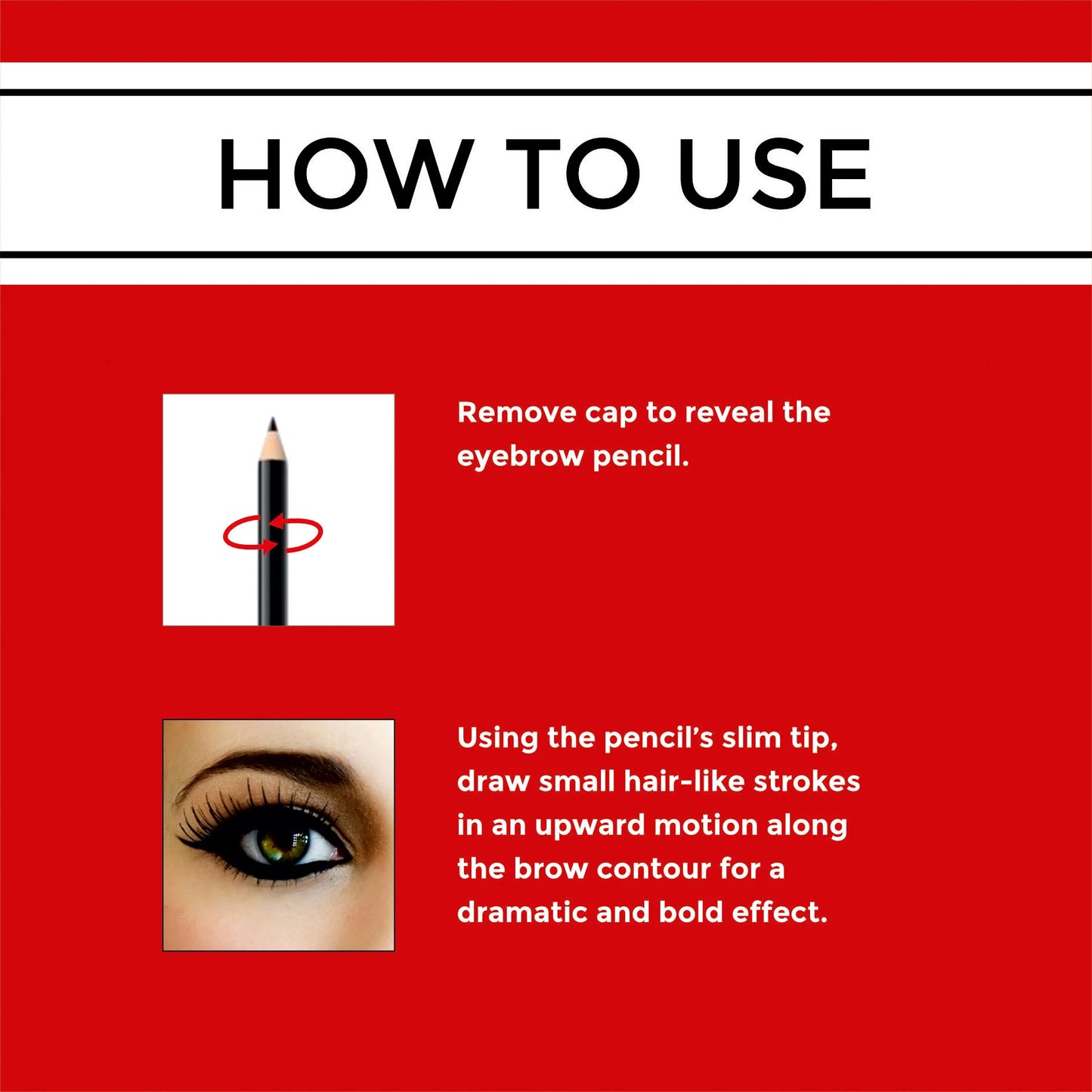 Smokey eye eyebrow pencil