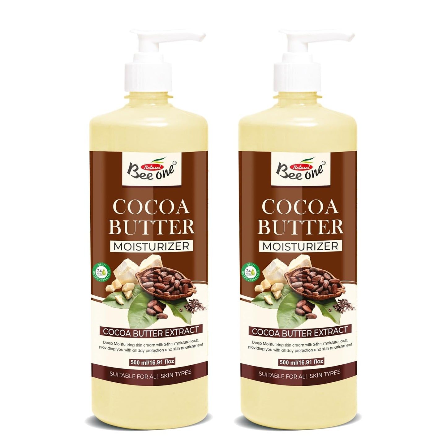 COCOA BUTTER MOISTURIZER 500ML (PACK OF 2)