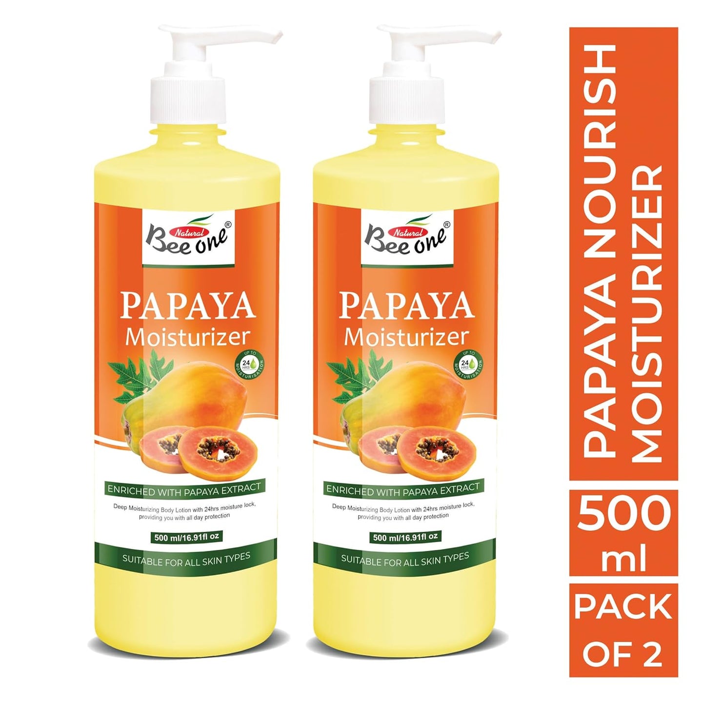PAPAYA MOISTURIZER 500ML (PACK OF 2)