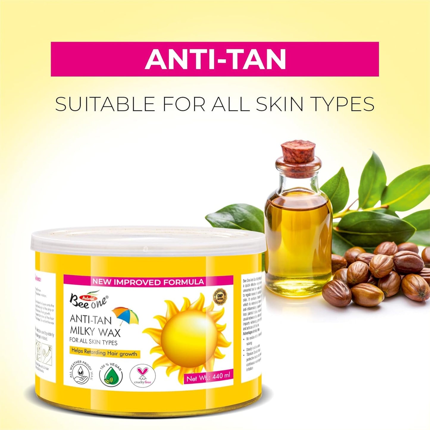 DE TAN MILKY WAX 440G