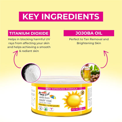 DE TAN MILKY WAX 220G