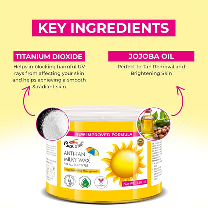 DE TAN MILKY WAX 440G