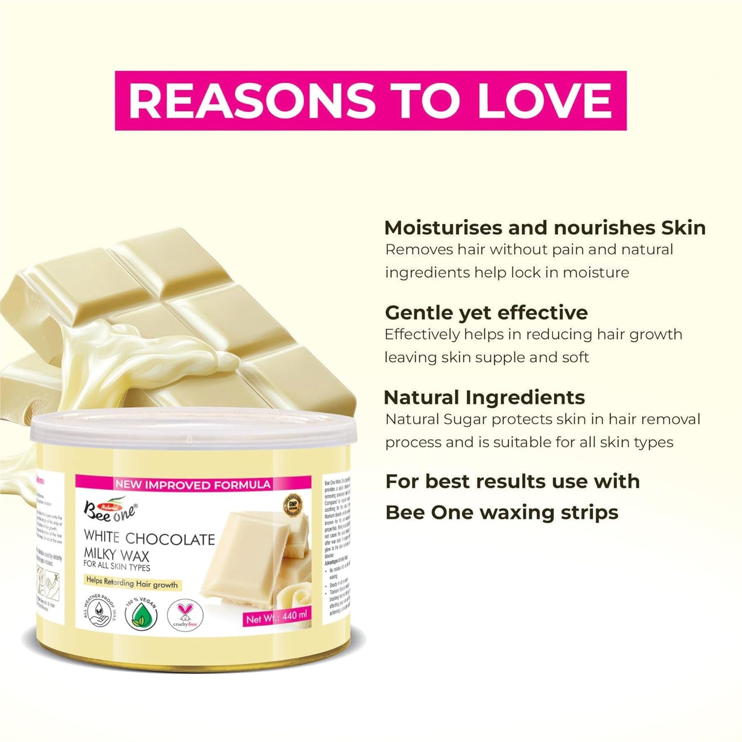 WHITE CHOCOLATE MILKY WAX 440G