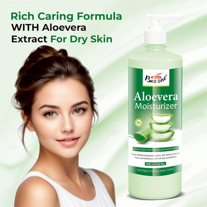 ALOEVERA MOISTURIZER 1000ML (PACK OF 2)