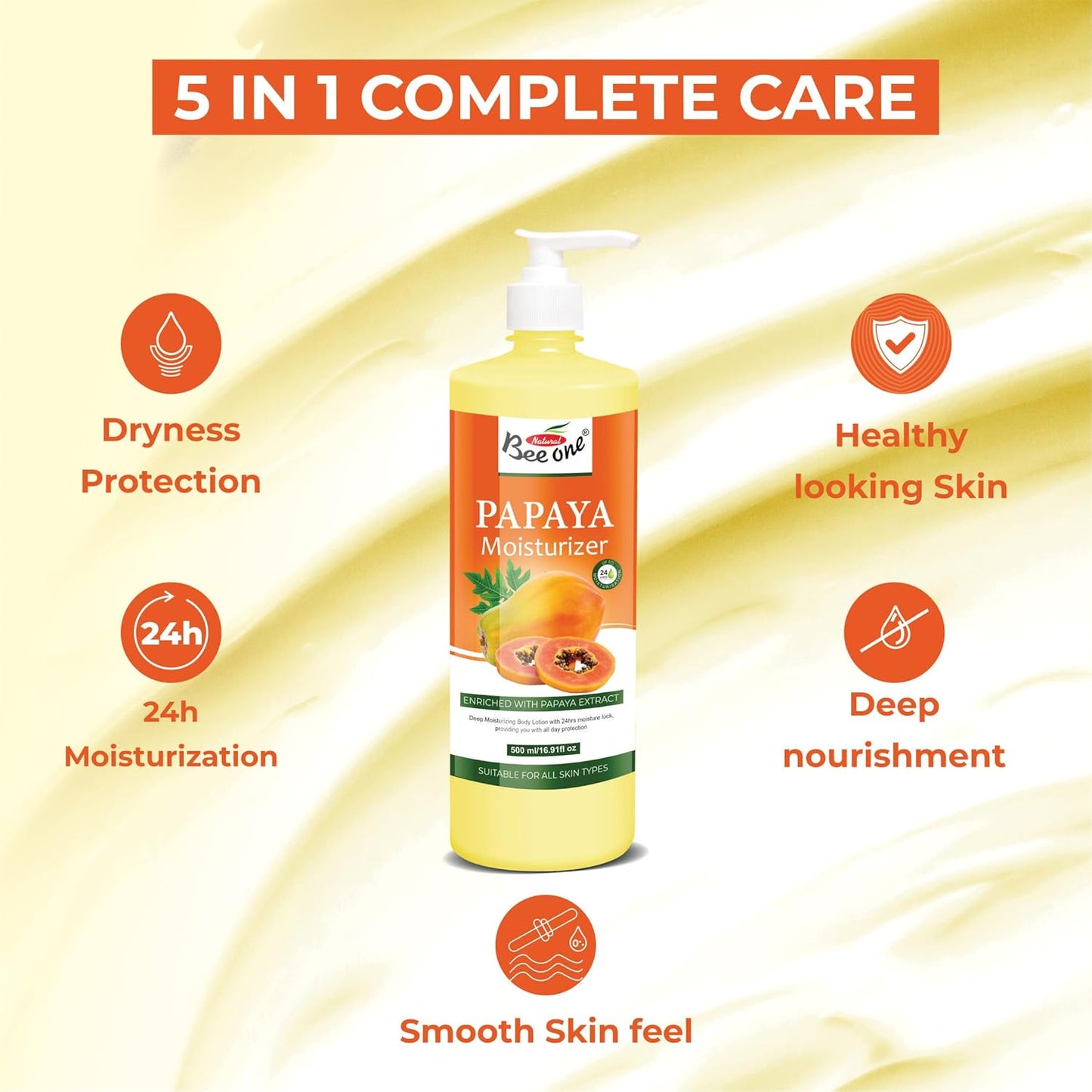 PAPAYA MOISTURIZER 500ML (PACK OF 2)