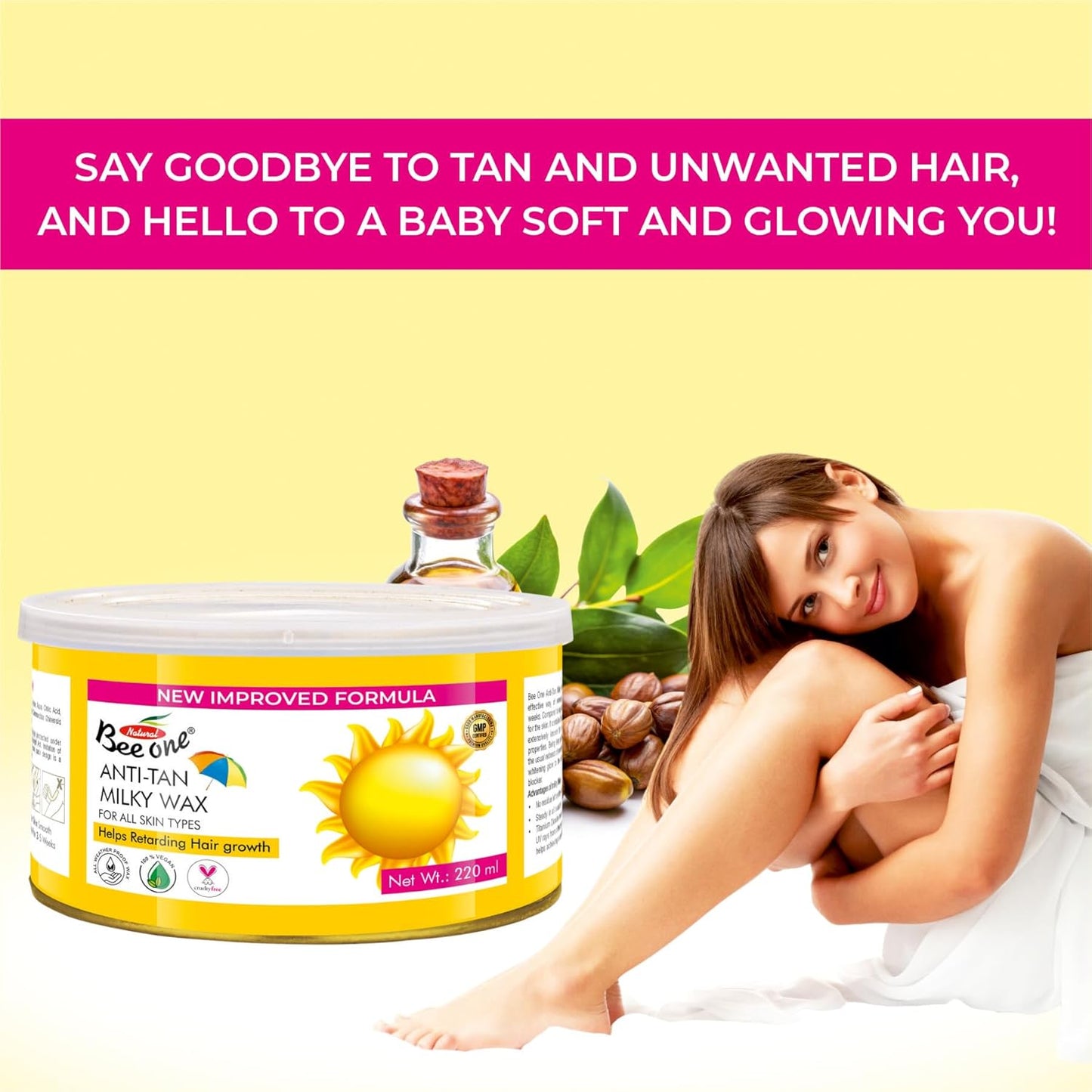 DE TAN MILKY WAX 220G