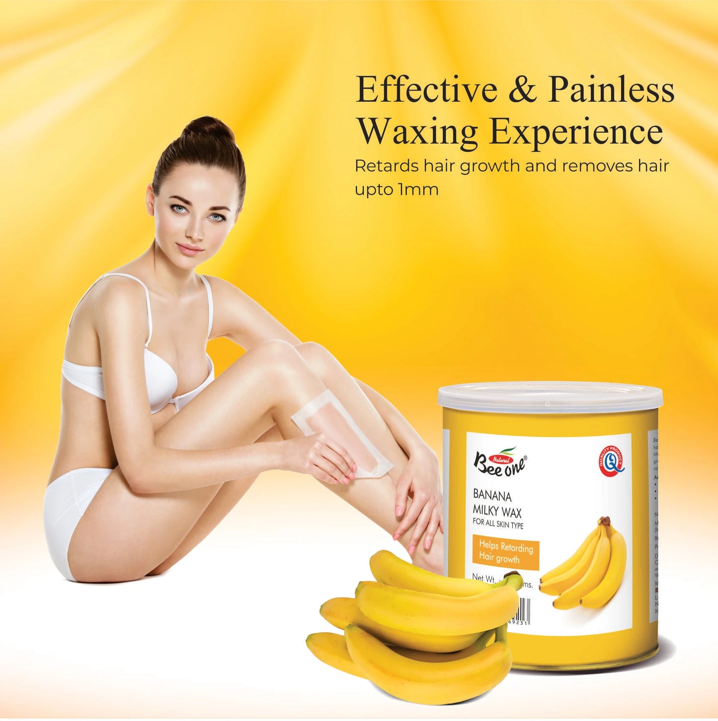 BANANA MILKY WAX & BROWN WAXING STRIPS