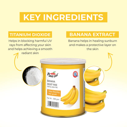 BANANA MILKY WAX & BROWN WAXING STRIPS