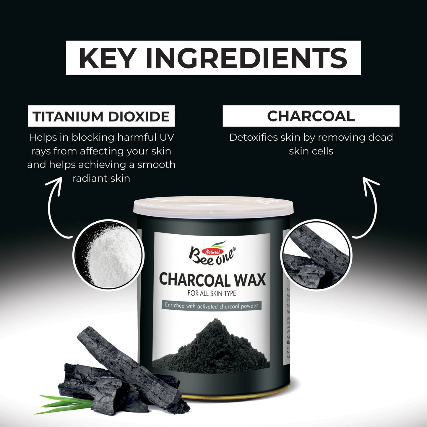 CHARCOAL MILKY WAX (Pack of 2)