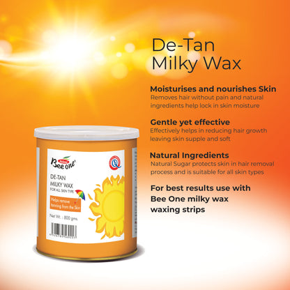 DE-TAN MILKY WAX 800gm