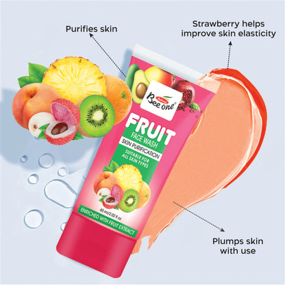 MIX FRUIT FACE WASH(PACK OF 2)