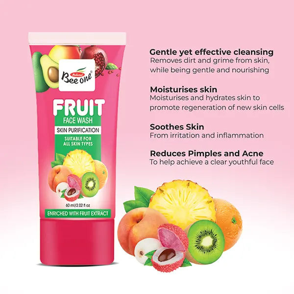 MIX FRUIT FACE WASH 60 ML