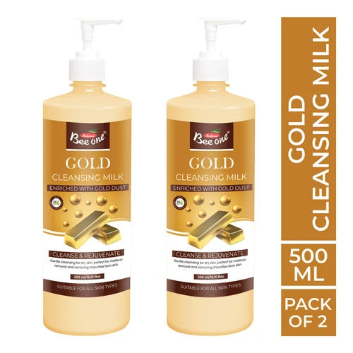 GOLD CLEANSING MILK 500ML(PACK OF 2)