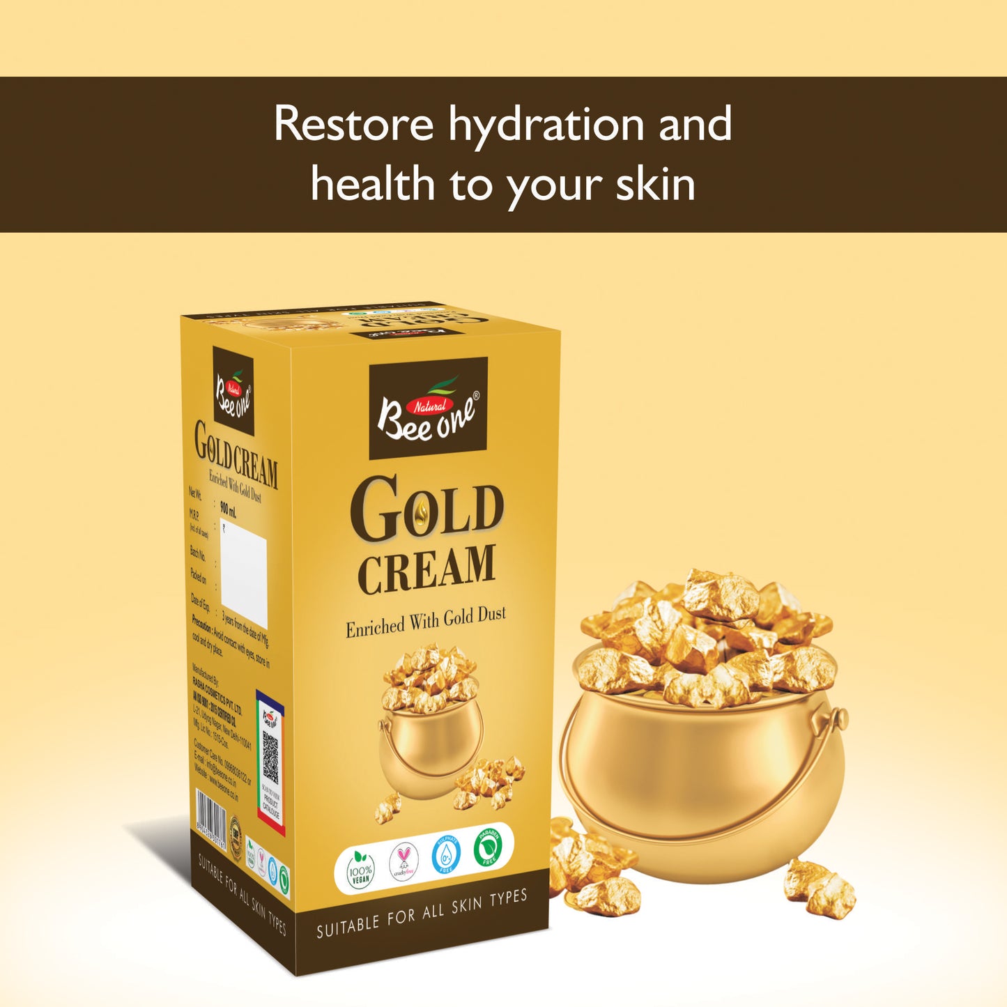 Gold Premium Massage Cream 900 ml