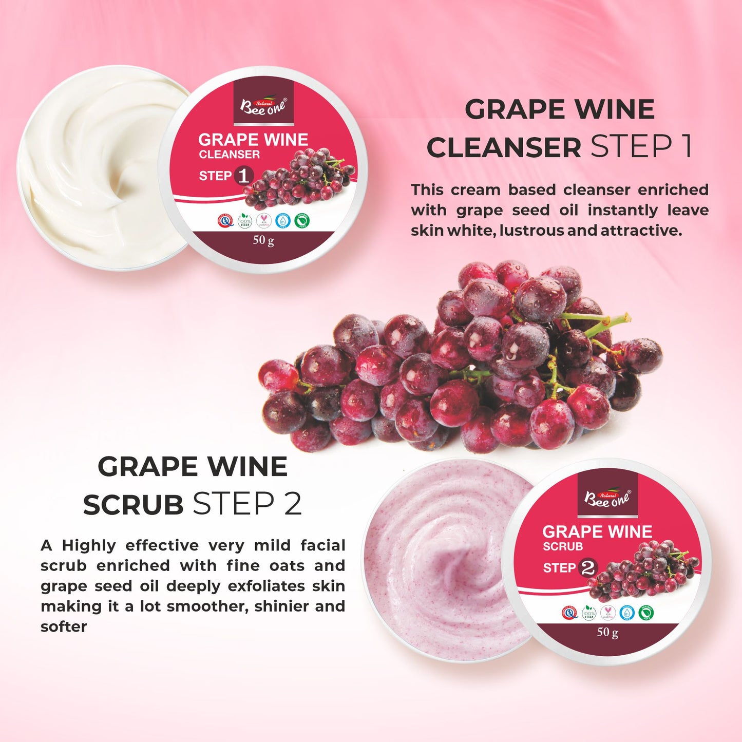 GRAPE WINE FACIAL KIT 312g