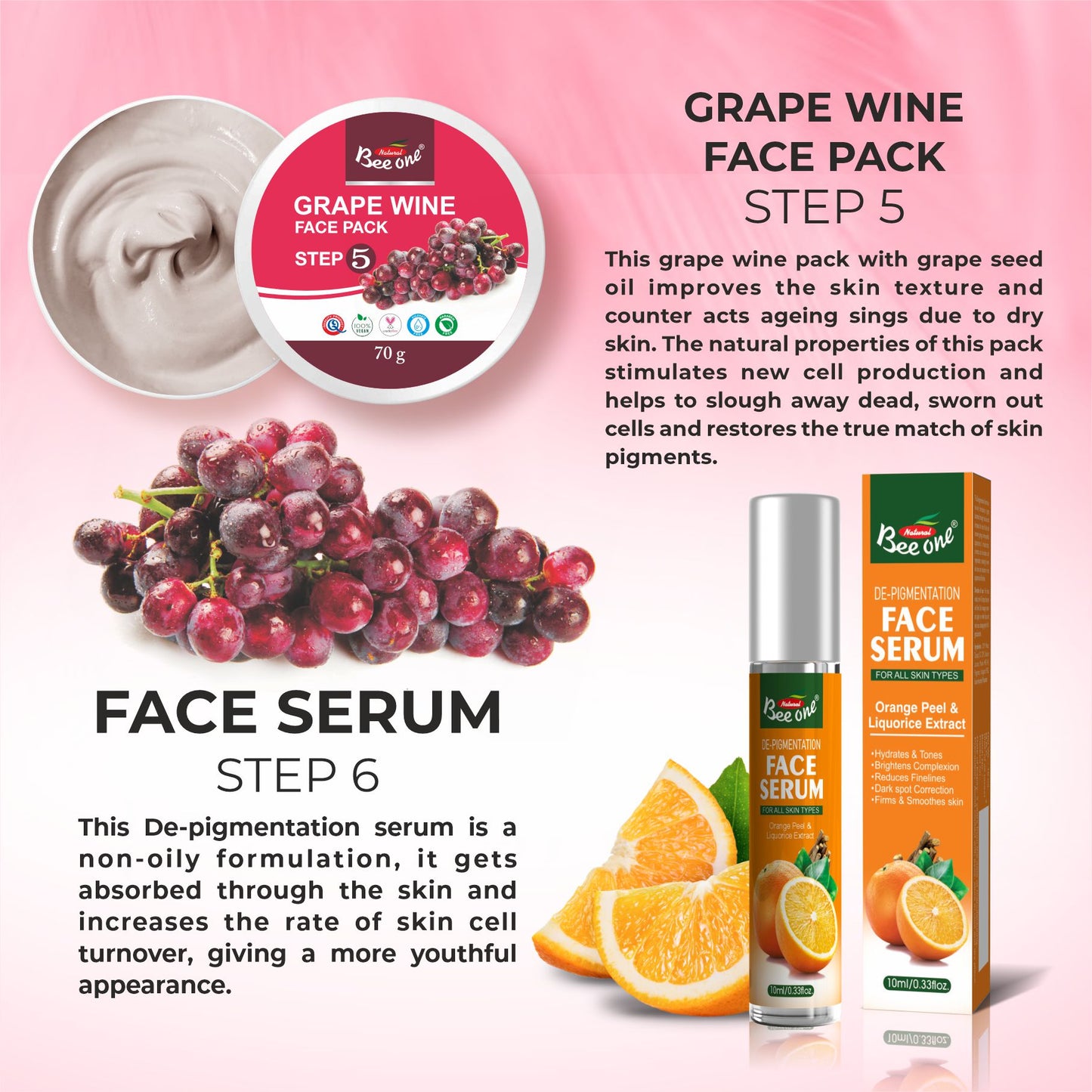 GRAPE WINE FACIAL KIT 312g