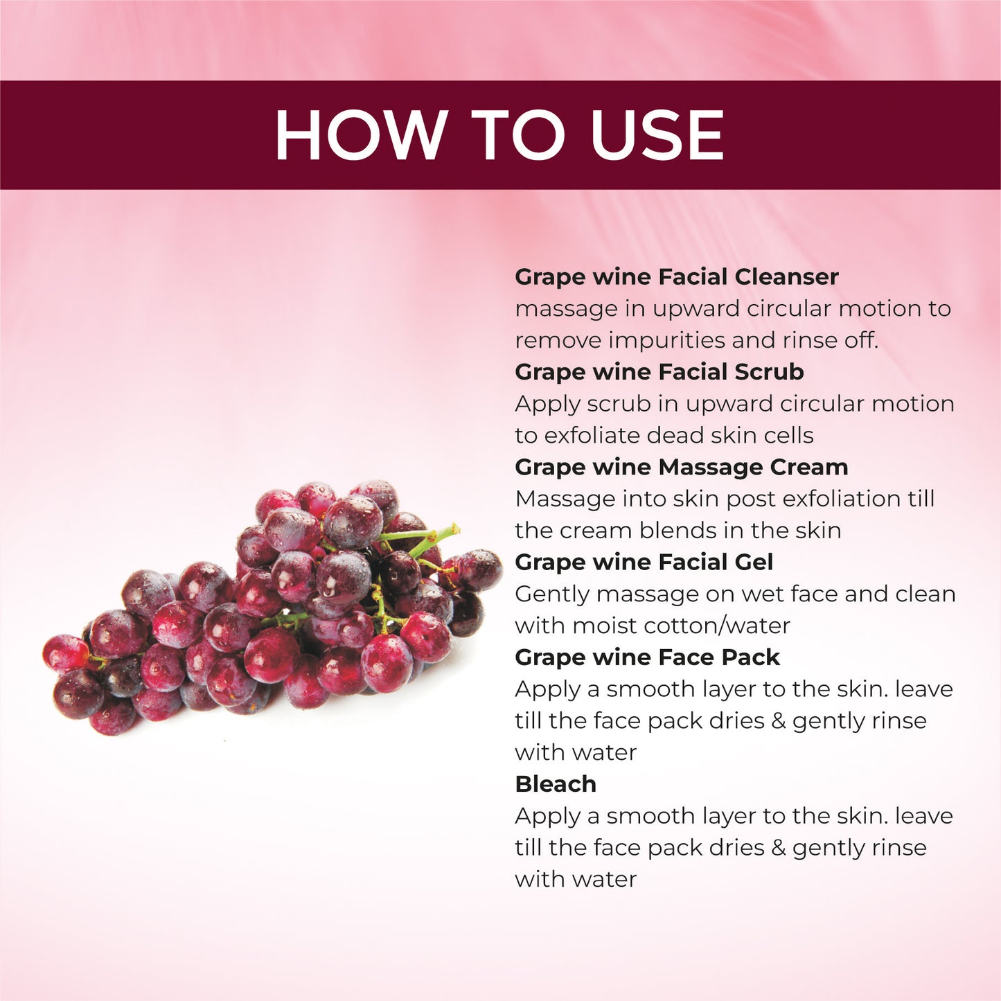 GRAPE WINE FACIAL KIT 312g