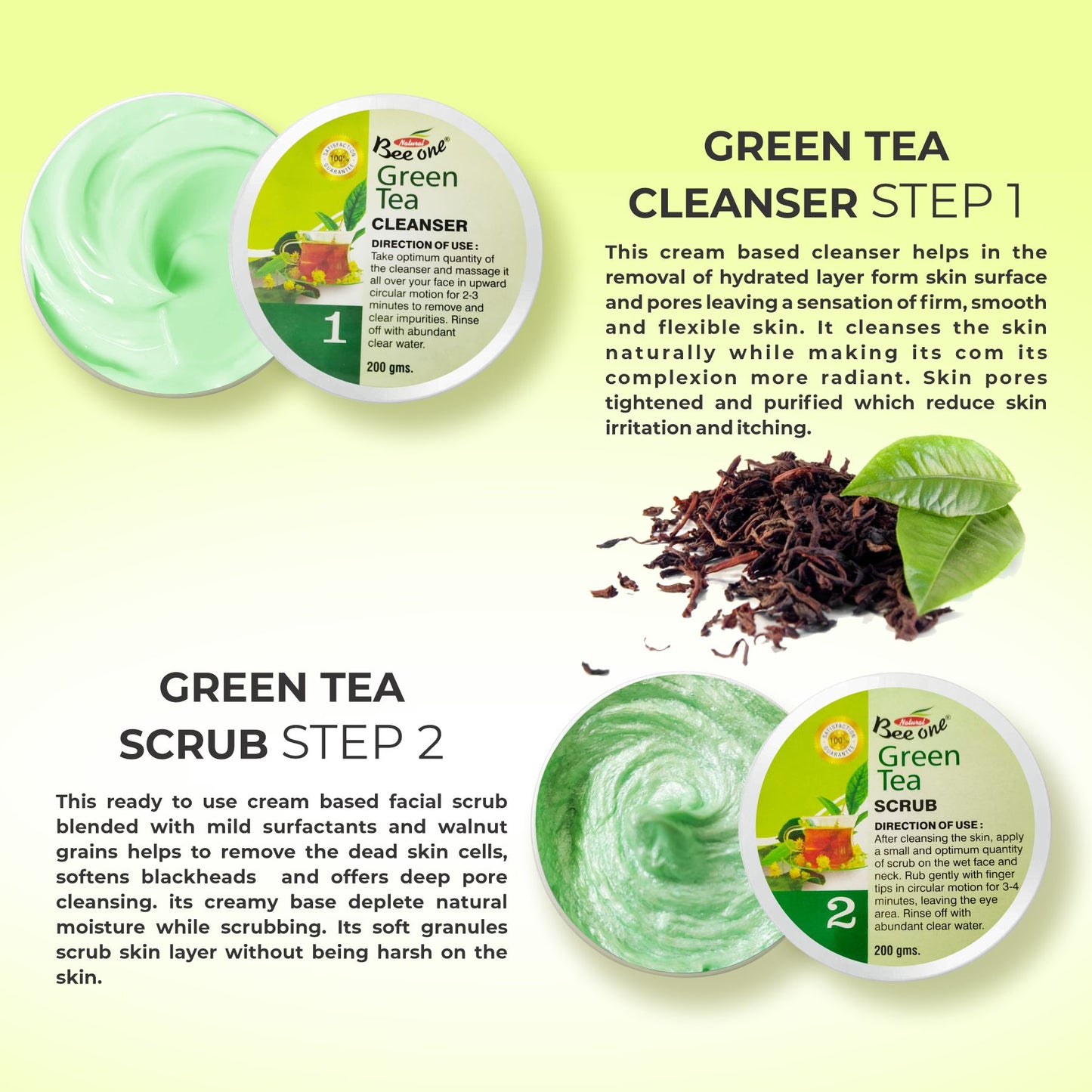 GREEN TEA FACIAL KIT 1100g