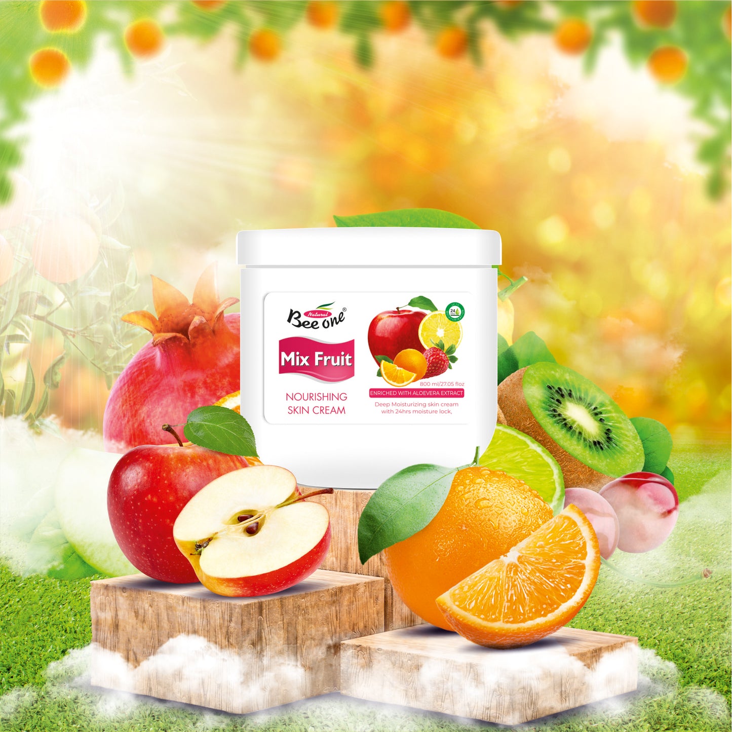 MIX FRUIT MASSAGE CREAM 800 ml