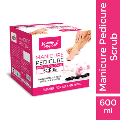 MANICURE & PEDICURE FACE & BODY SCRUB 600ml